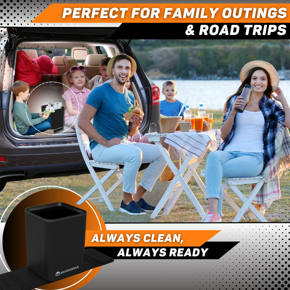 HAUSSIMPLE car trash can interior discreet integration reduces clutter.