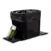 HAUSSIMPLE car trash can with stability wings prevents tipping during turns.