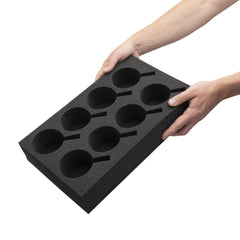 HAWETICO beverage organizer helps keep drinkware tidy in RVs and boats