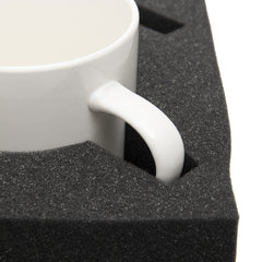 HAWETICO dense sponge absorbs shocks to prevent chips while traveling