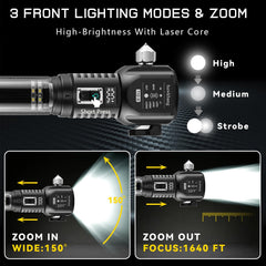 Hawkbang 120dB SOS alarm signals for emergencies on the road.