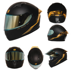HAX Obsidian visor close-up with Pinlock Ready compatibility and UV protection.