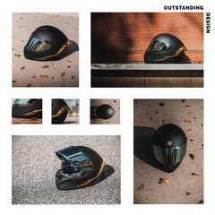 HAX Obsidian inner tinted sun visor reduces sun glare