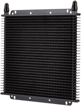 Hayden 689 transmission cooler side view shows compact, secure installation.
