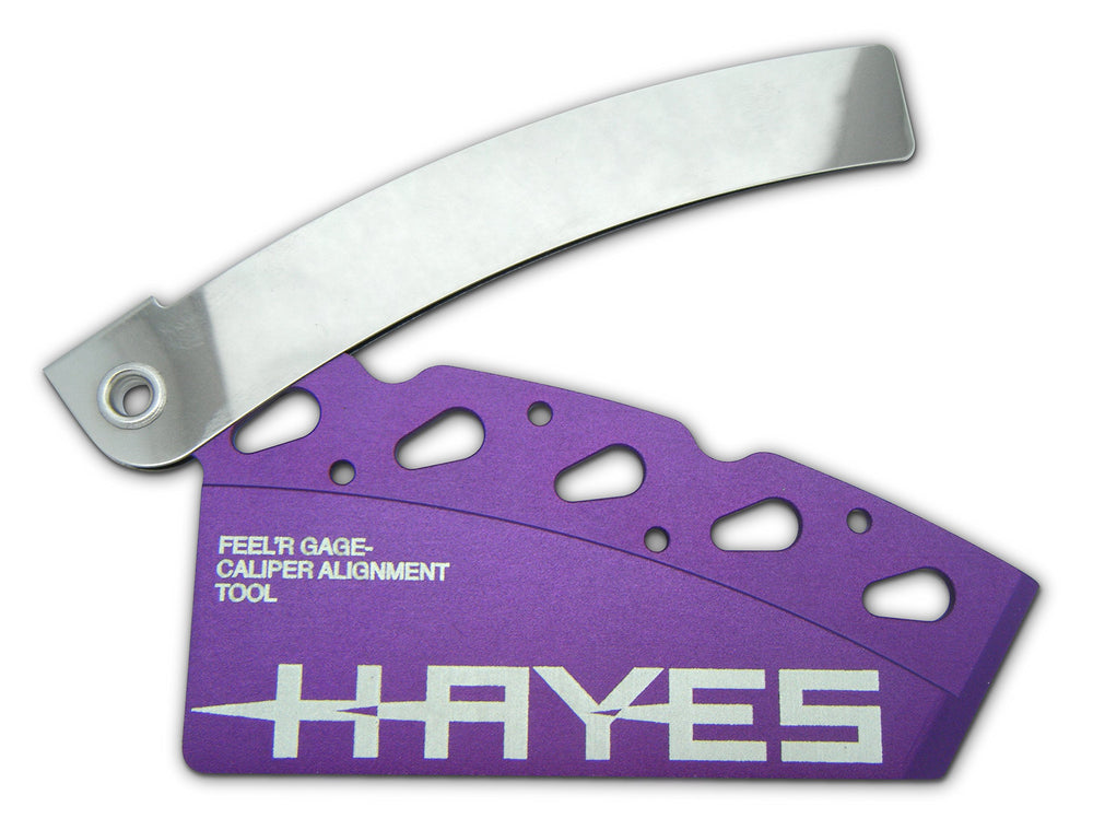 Hayes pad and rotor alignment tool front view for precise setup.