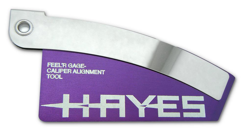 Hayes pad and rotor alignment tool side view highlighting compact design.