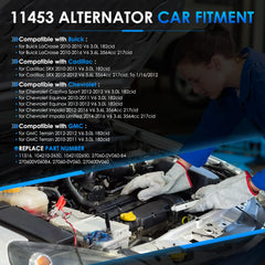 HAYIAUTO 11453N alternator side profile shows compact, retrofit-ready design.