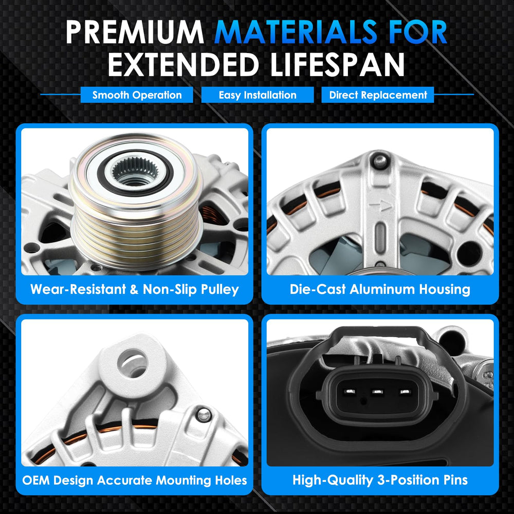 Hayiauto 11710N alternator pulley detail with 6-groove design for reliable drive