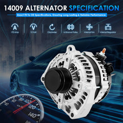 HAYIAUTO 14009N pulley view illustrating 6-groove belt compatibility