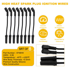 HAYIAUTO 12622553 spark plug wires showing quality conductors
