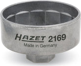 Hazet 2169 oil filter socket with 74.4 mm size and 14-flute grip
