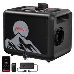 HCALORY 8KW diesel heater exterior unit for safe, ducted warmth control.