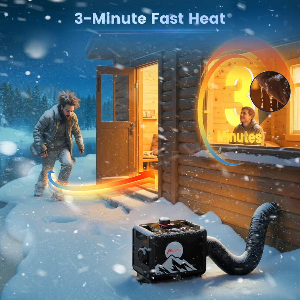 HCALORY all-in-one 7.5L tank for portable warmth and fuel efficiency.