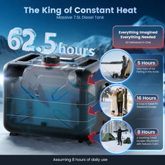 HCALORY wireless temperature sensing for accurate room comfort.