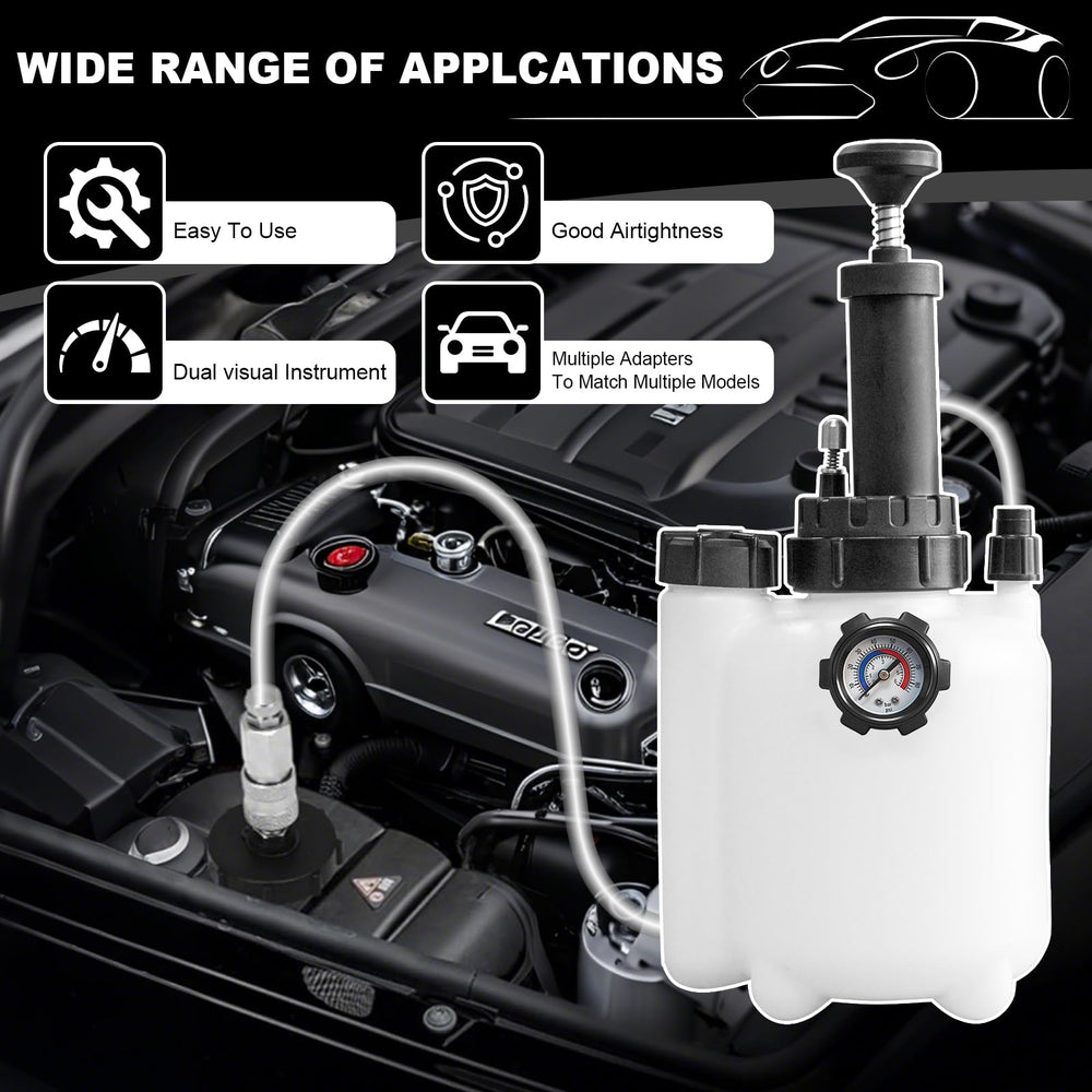 HCDDQP built-in pressure gauge on the kit for real-time bleed monitoring