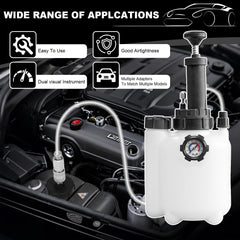 HCDDQP built-in pressure gauge on the kit for real-time bleed monitoring