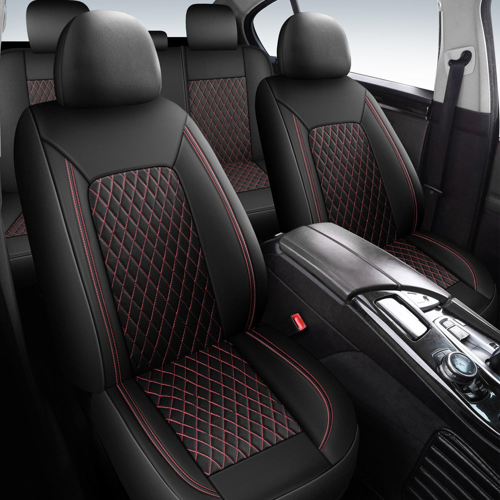 HChengkikz seat cover diamond pattern adds premium look and durable protection.