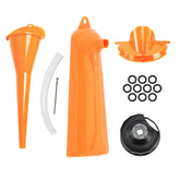 HCmotorku crankcase fill funnel for Harley, clean oil transfers with minimal mess.