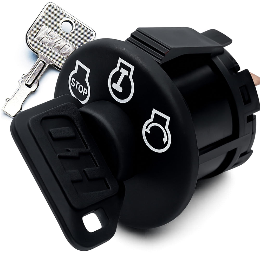 HD Switch ignition for Dixie Chopper 500017 with shielded keyhole for weather resistance