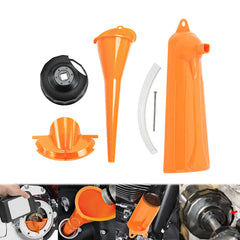 HDBUBALUS crankcase fill funnel for controlled fills