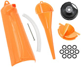 HDBUBALUS crankcase fill funnel eases oil transfer during maintenance