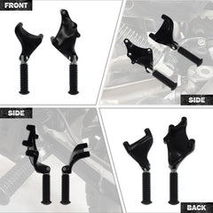 HDBUBALUS rear footpegs pack for two-sided passenger comfort