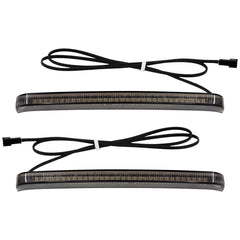 HDBUBALUS smoke saddlebag lights setup for Harley Touring, improving night visibility.