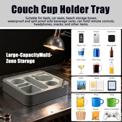 Heavyrain spill-proof cup holder keeps beverages upright during movie nights.