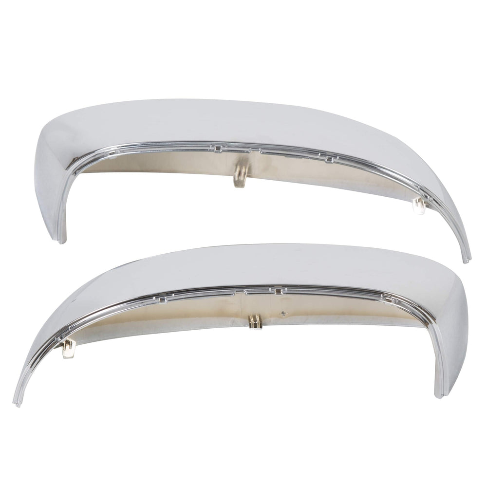 HECASA chrome mirror half cap for GMC Sierra right enhances appearance while shielding housing.