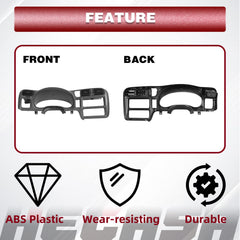 HECASA bezel panel protects the radio area with sturdy edge