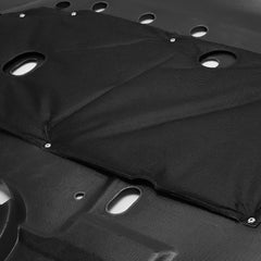 Installation area illustrating simple replacement steps for the shield.