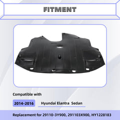 HECASA Elantra splash shield replacement for 29110-3Y900 ensures precise fit.