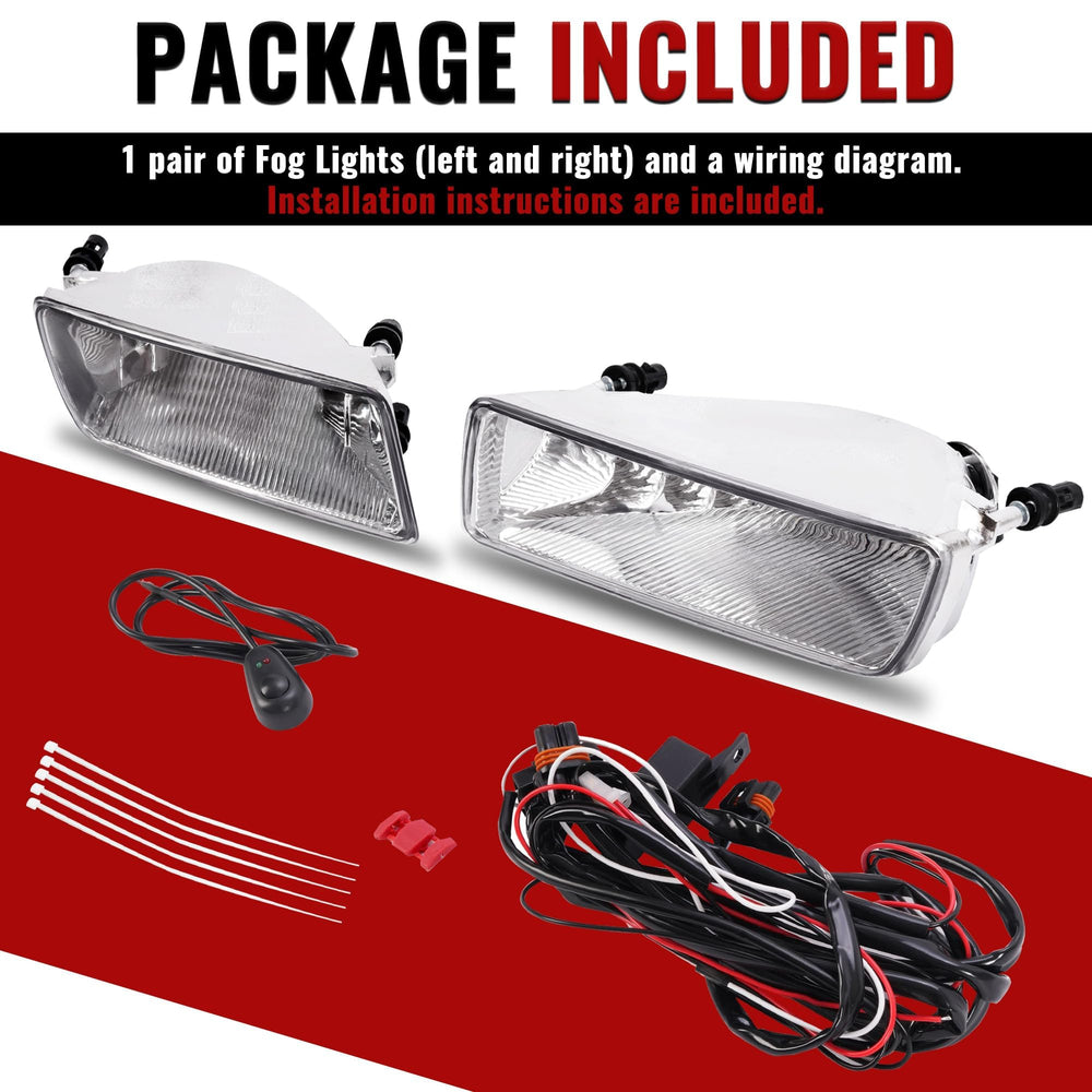 HECASA fog light packaging shows pair and installation guide for easy setup.