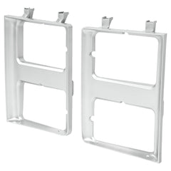 HECASA passenger-side silver headlight bezel adds finish and protection.