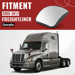 HECASA hood mirror glass for Cascadia right passenger side improves lane awareness.