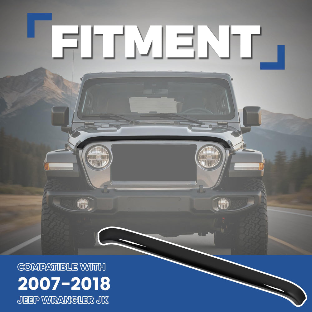 HECASA hood shield aerodynamic profile enhances look while deflecting debris.