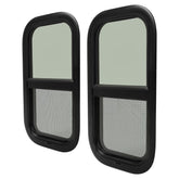 HECASA RV window 12x22 frame with trim for lasting trailer fit and easy mounting