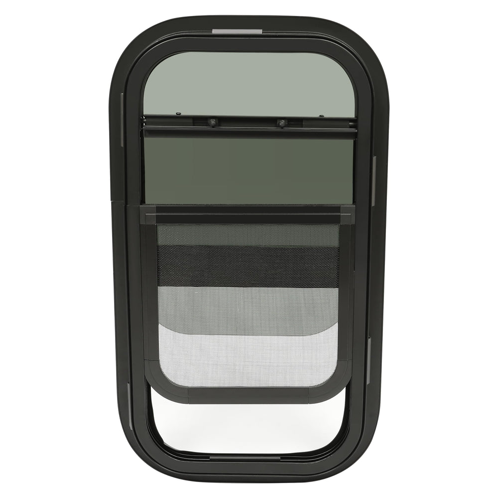 HECASA RV window 12x22 vertical sliding design provides simple operation