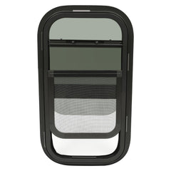 HECASA RV window 12x22 vertical sliding design provides simple operation