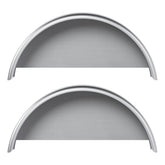 HECASA single axle trailer fender from the front view protects tires on the road