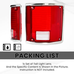 HECASA tail light lens designed for Chevy Blazer 1973-1991.