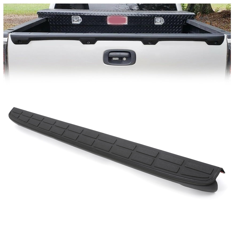 HECASA tailgate spoiler cap on a Chevy Silverado enhances exterior styling.