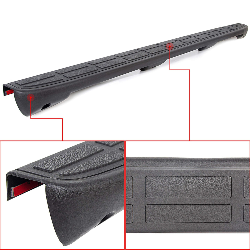 HECASA tailgate spoiler cap for GMC Sierra 1999-2000 protects the tailgate surface.