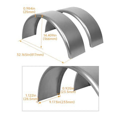 HECASA trailer fender backing panel shown for secure mounting support