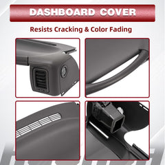 HECASA dashboard cap cover protective shield against heat and UV exposure