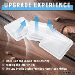 HECASA packaging includes three covers and an instruction sheet