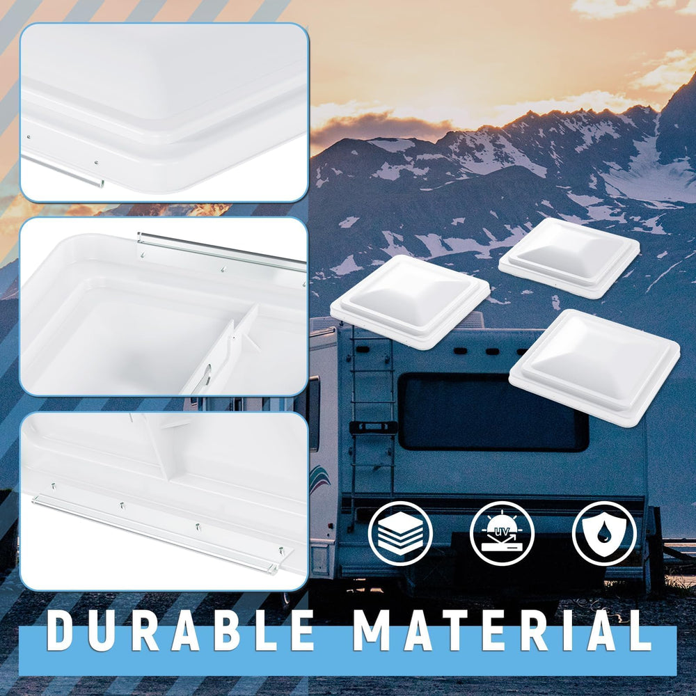 HECASA vent cover with rail system supports rivet installation