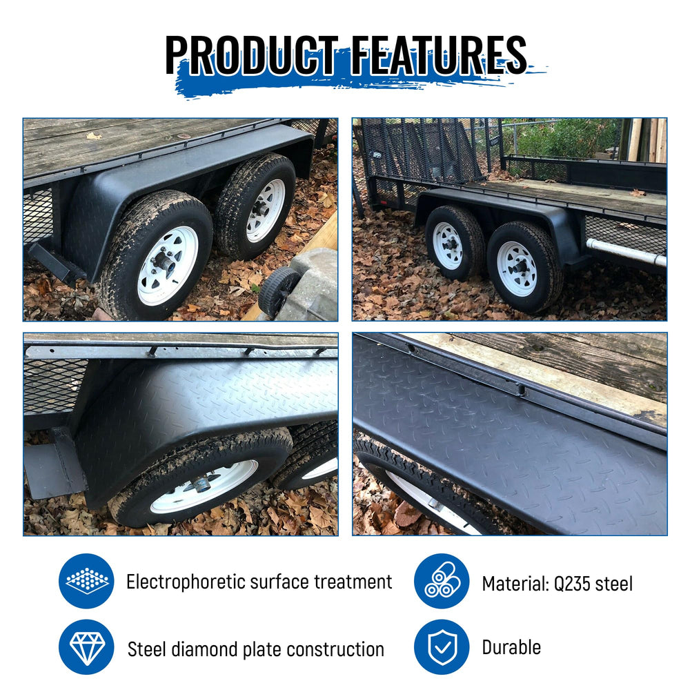 HECASA welding-ready fender surfaces on both sides for secure mounting