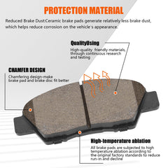 HECHENQICHE brake pad kit front for Honda Fit ensures precise fit and reliable braking.