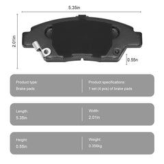 HECHENQICHE brake pad hardware kit supports consistent braking on Honda Fits.